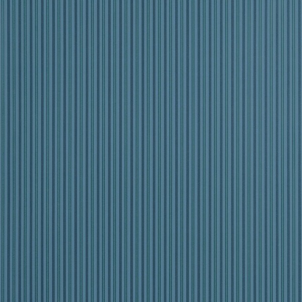 Conner Stripe Peacock Blue Wallpaper