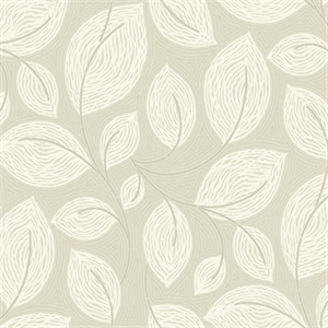 Contoured Leaves Wallpaper