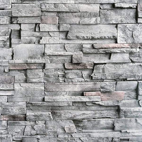 Cornell Grey Slate Wall Wallpaper