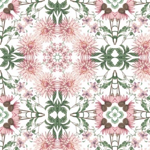 Cottage Garden Kaleidoscope P & S Wallpaper