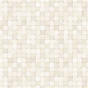 Cream Textured Tiles Wallpaper