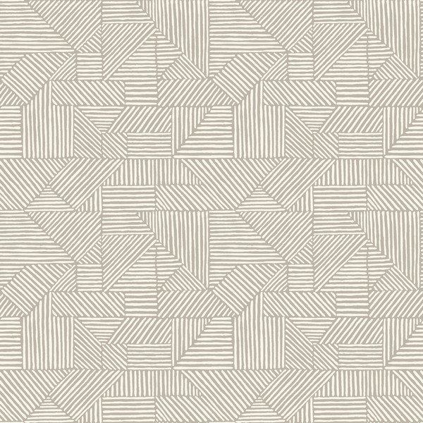 Crescendo Light Grey Block Geometric Wallpaper