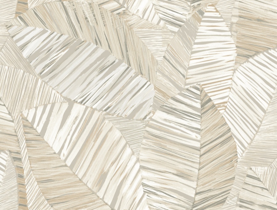 Crown Canopy Neutral Palm Peel & Stick Wallpaper