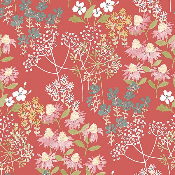 Cultivate Red Springtime Blooms Wallpaper