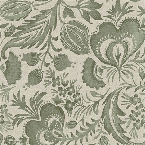 Culver Moss Jacobean Wallpaper by Scott Living
