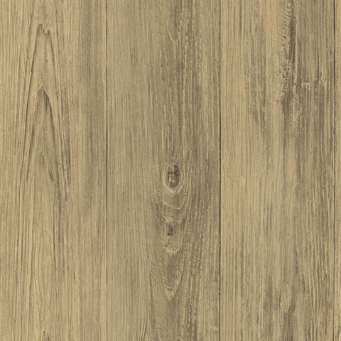 Cumberland Brown Faux Wood Texture Wallpaper