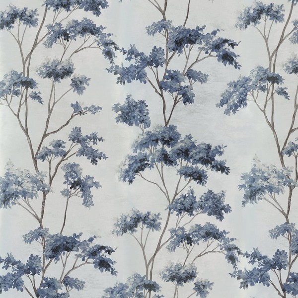 Dalton Spa Blue on Pearl Wallpaper