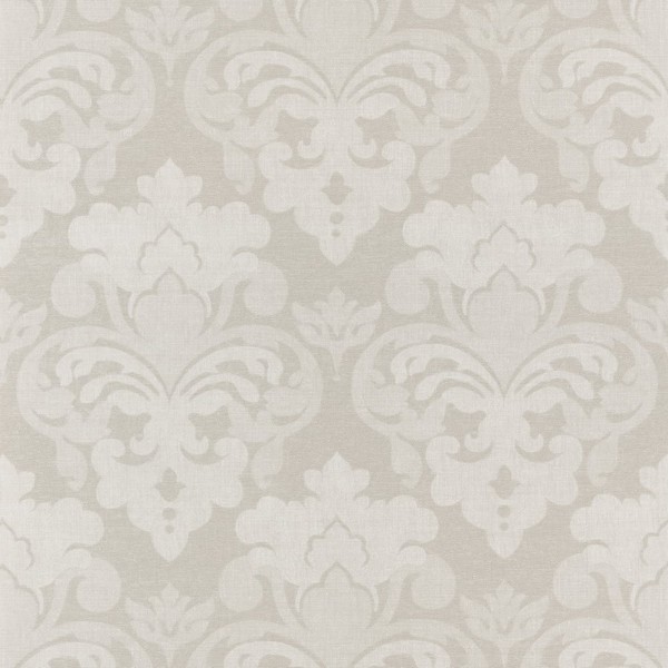 Darcey Damask Flax Wallpaper
