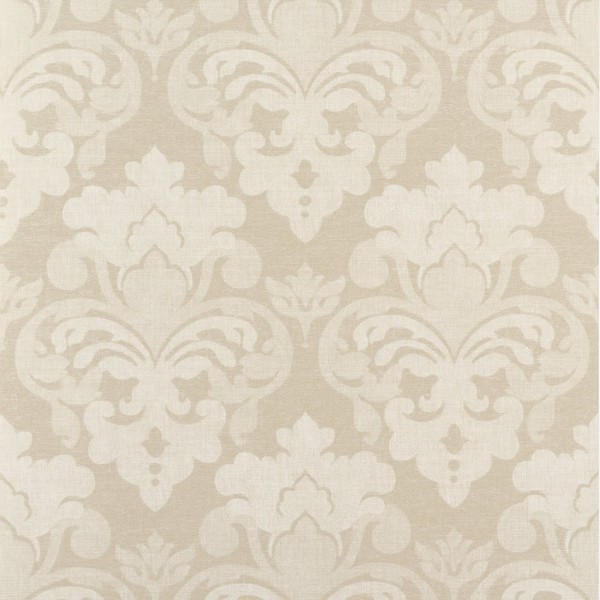 Darcey Damask Ivory Wallpaper