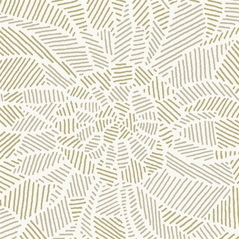 Daydream Honey Abstract Floral Wallpaper