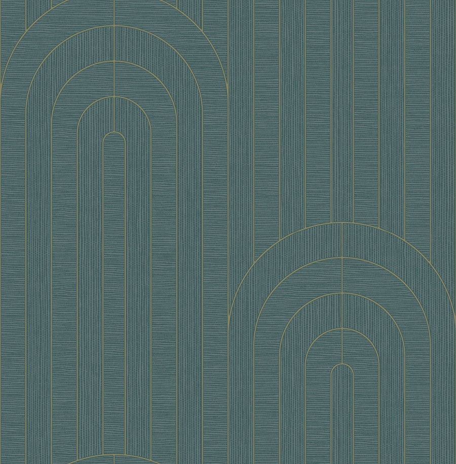 Declan Turquoise Wallpaper