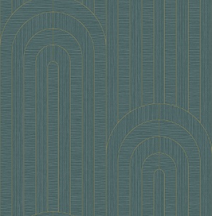 Declan Turquoise Wallpaper