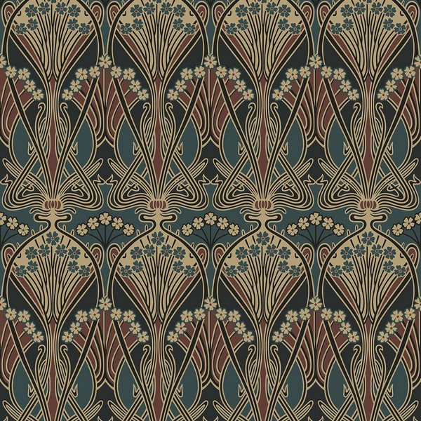 Deco Dragonflies Wallpaper