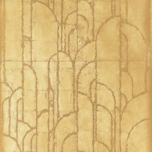 Deco Moon Gold Wallpaper