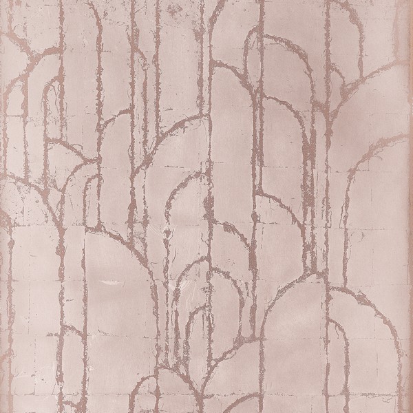 Deco Moon Rose Gold Wallpaper
