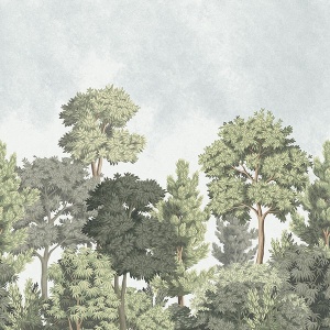 Delamere Green Wall Mural