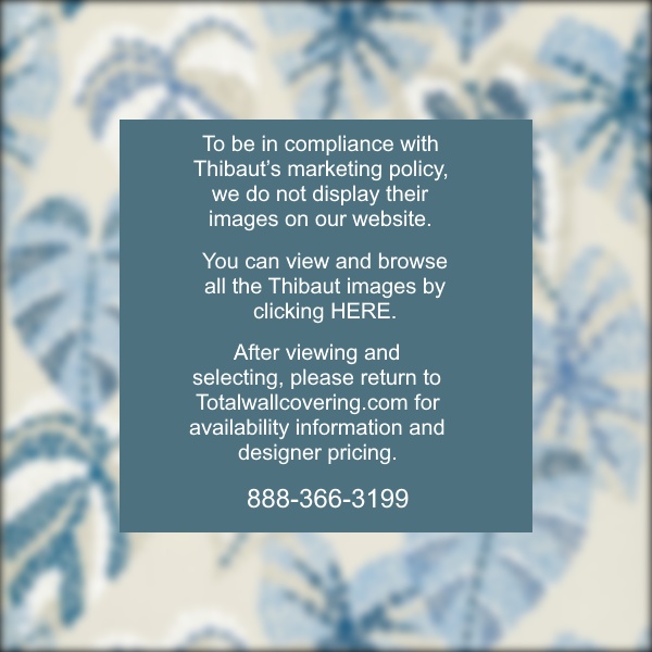 Delila Blue and Beige Wallpaper