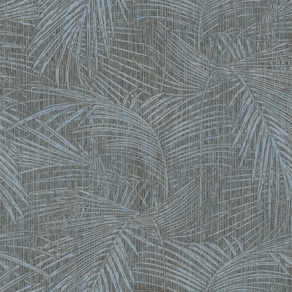 Della Palm Blue Multi Wallpaper