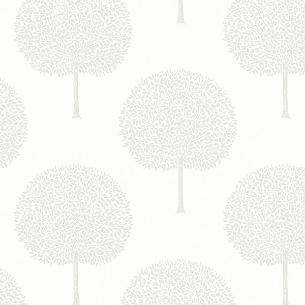 Demi Glass Beaded Trees Ivory & Glass Beads Wallpaper