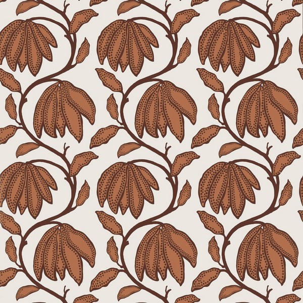 Desert Flower Ochre Wallpaper