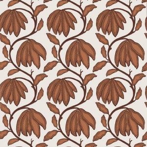 Desert Flower Ochre Wallpaper