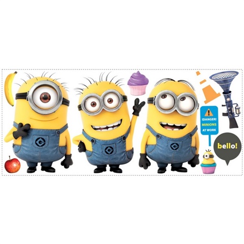 Despicable Me 2 Minions Giant Peel And Stick Giant Wall Decals