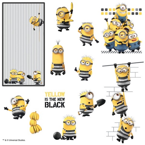 Despicable Me 3 Peel And Stick Wall Decals With Dry Erase
