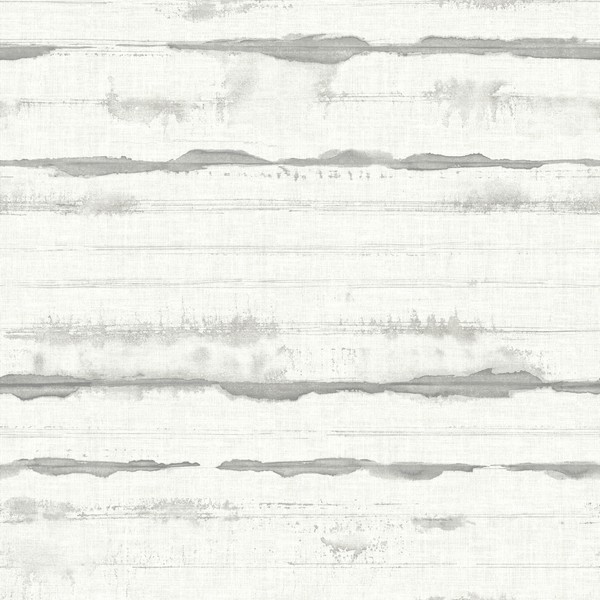 Destin Grey Stripe Wallpaper