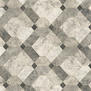 Devonshire Grey Marble Wallpaper