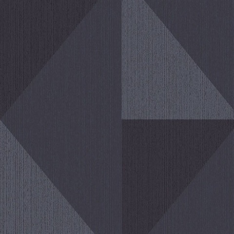 Diamond Blue Tri-Tone Geometric Wallpaper