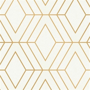 Adaline Off-white Geometric Wallpaper
