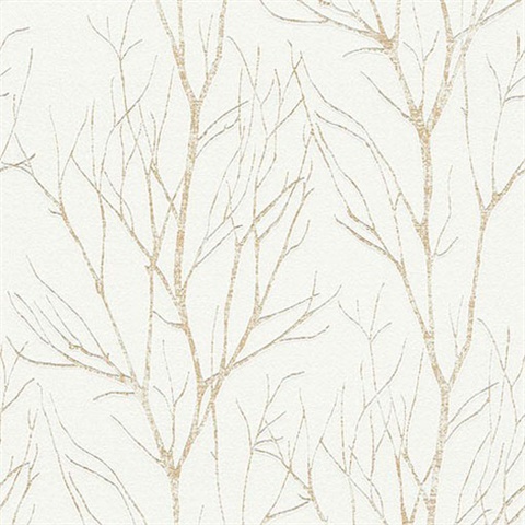 Diani Gold Metallic Tree Wallpaper