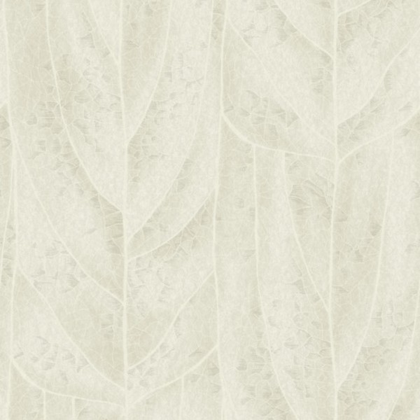 Dicot Neutral Leaf Wallpaper
