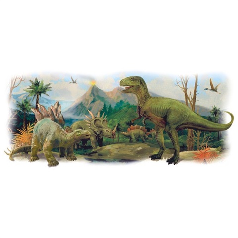 Dinosaurs Giant Scene Peel And Stick Wall Graphic