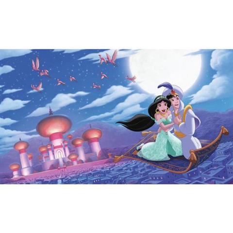 Disney Princess - Aladdin 'A Whole New World' Xl Chair Rail Prepasted 