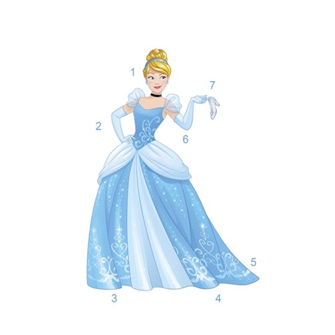 Sparkling Cinderella P &amp; S Wall Decal