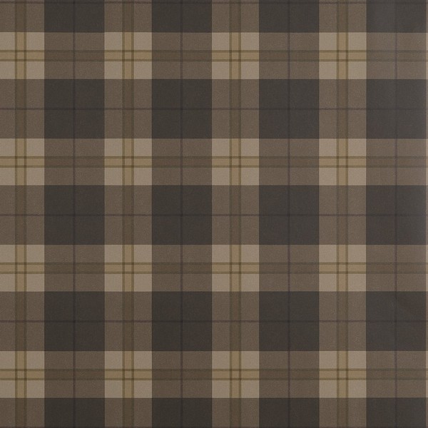 Douglas Plaid Brown Wallpaper