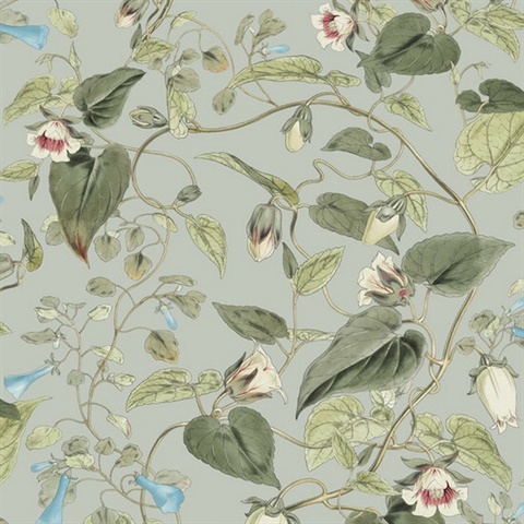 Dove Moon Flower Wallpaper