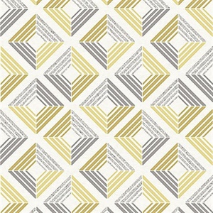 Echo Yellow Geometric Wallpaper