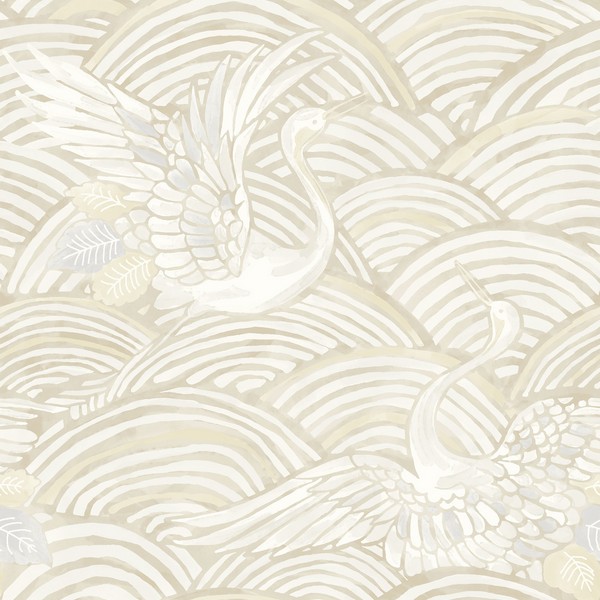 Egret Neutral Tidal Dance Wallpaper