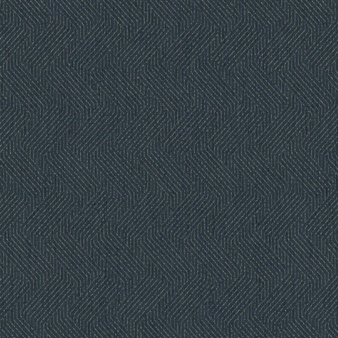 Elbert Navy Zig Zag Wallpaper