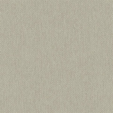 Elbert Taupe Zig Zag Wallpaper