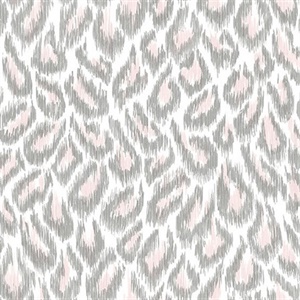 Electra Blush Leopard Spot String Wallpaper