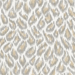 Electra Wheat Leopard Spot String Wallpaper