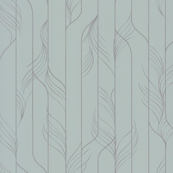 Elemental Thread Blue & Silver Wallpaper