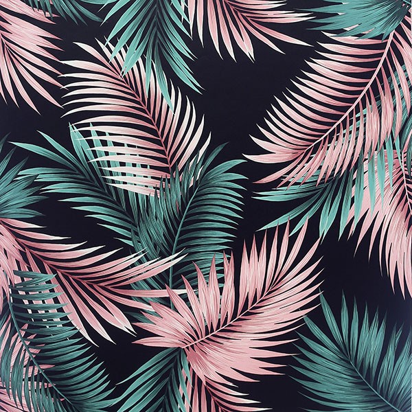 Eliza Sea Green Palm Fronds Wallpaper