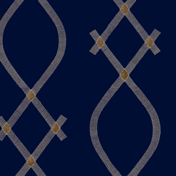 Ellena Navy Wallpaper