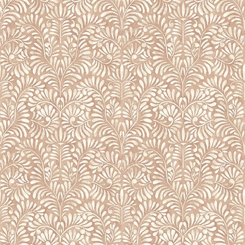 Elma Rust Fiddlehead Wallpaper