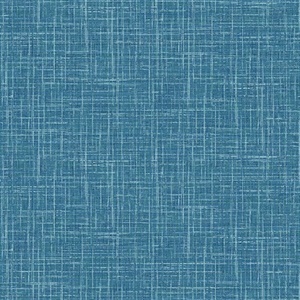 Emerson Blue Linen Wallpaper