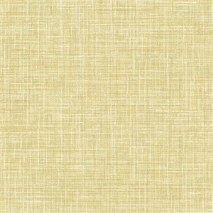 Emerson Yellow Faux Linen Wallpaper